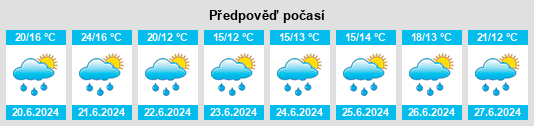 Weather outlook for the place Pohořelec na WeatherSunshine.com