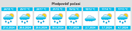 Weather outlook for the place Seč na WeatherSunshine.com