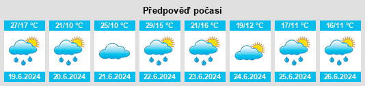 Weather outlook for the place Krzczonów na WeatherSunshine.com